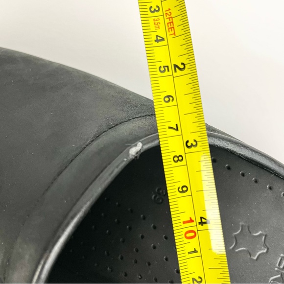 NWT dansko Sonja Oiled Black Leather Sz EU 39 Women Open Heel Clogs- With Flaw - Picture 14 of 15